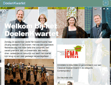 Tablet Screenshot of doelenkwartet.nl
